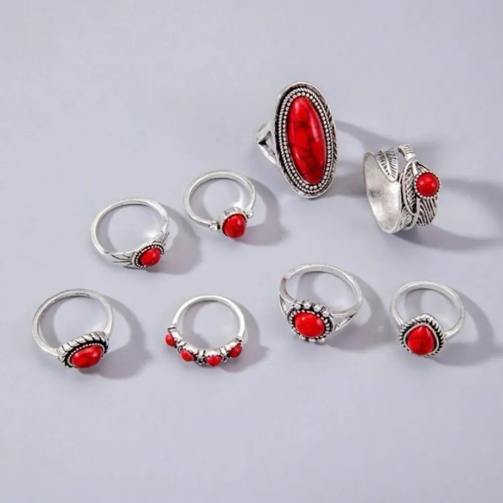 3for$20 HUGE DEAL! 8pcs/set Creative  one size ring set